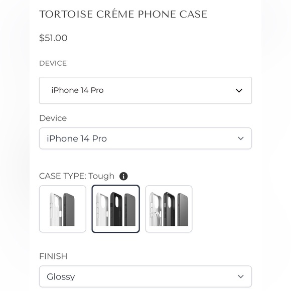 Salavisa Tortoise Crème Phone Case - Black and Brown - Picture 5 of 9